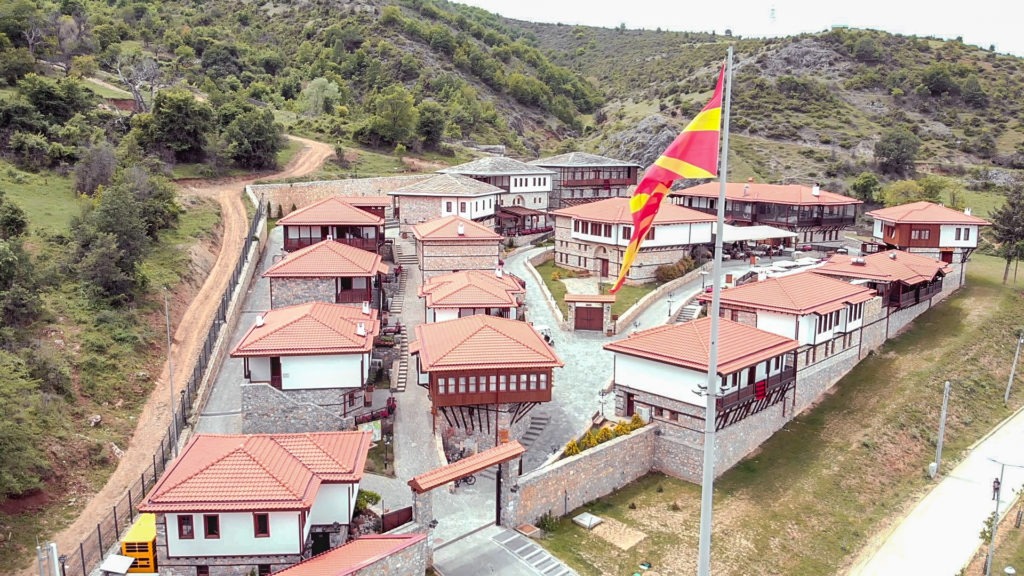 Macedonian Etno Village architecture.