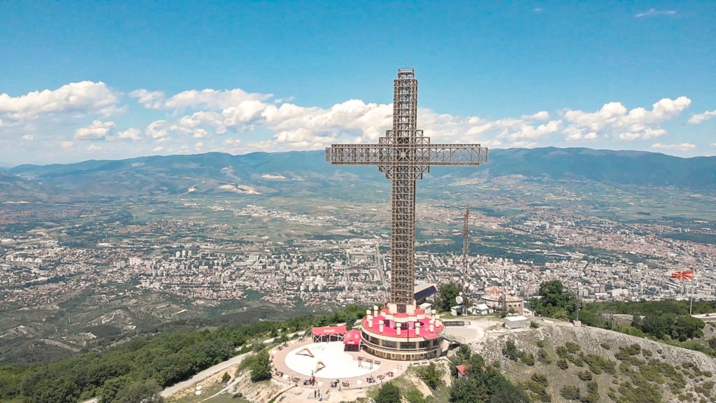 The Millennium Cross - Vodno Mountain, Skopje.