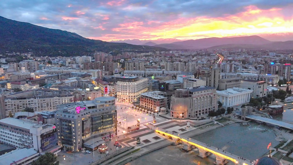 City of Skopje, Macedonia.