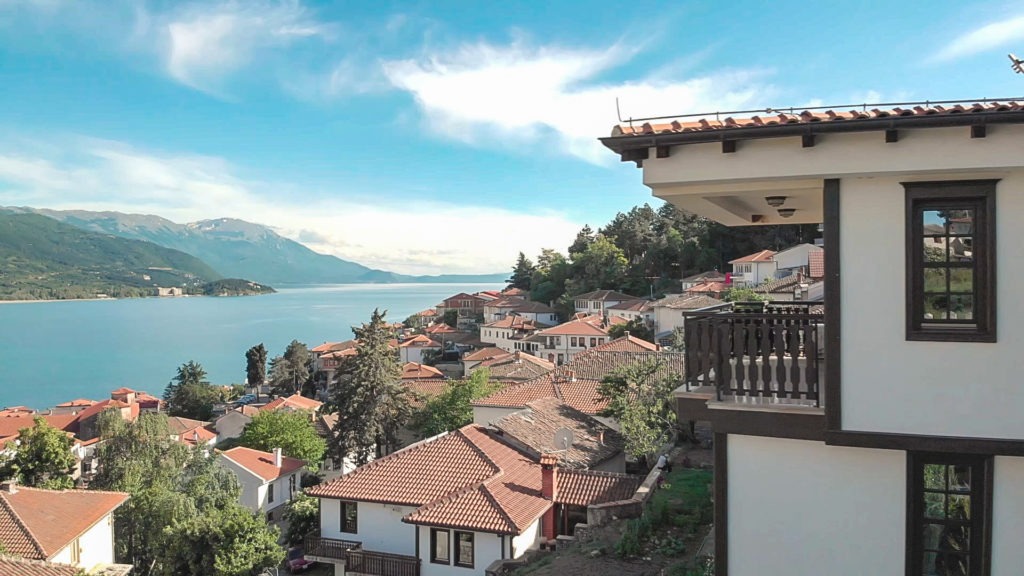 View of Lake Ohrid.