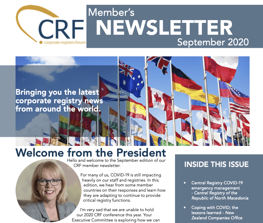 September 2020 CRF Newsletter